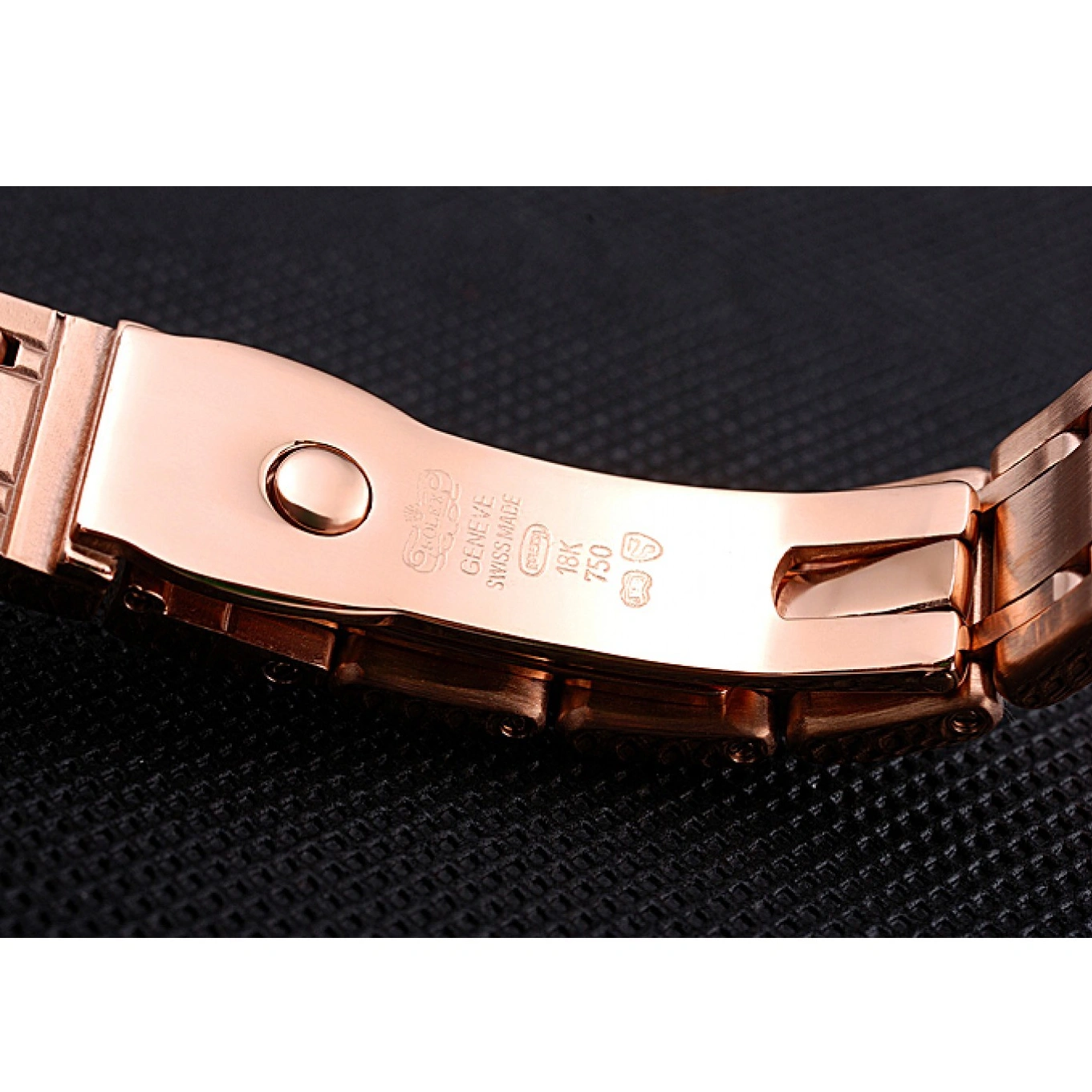 Rolex aaa copy Diamond Gold Dial Case Pink Bracelet Rolex And And Datejust Bezel 622836 1014